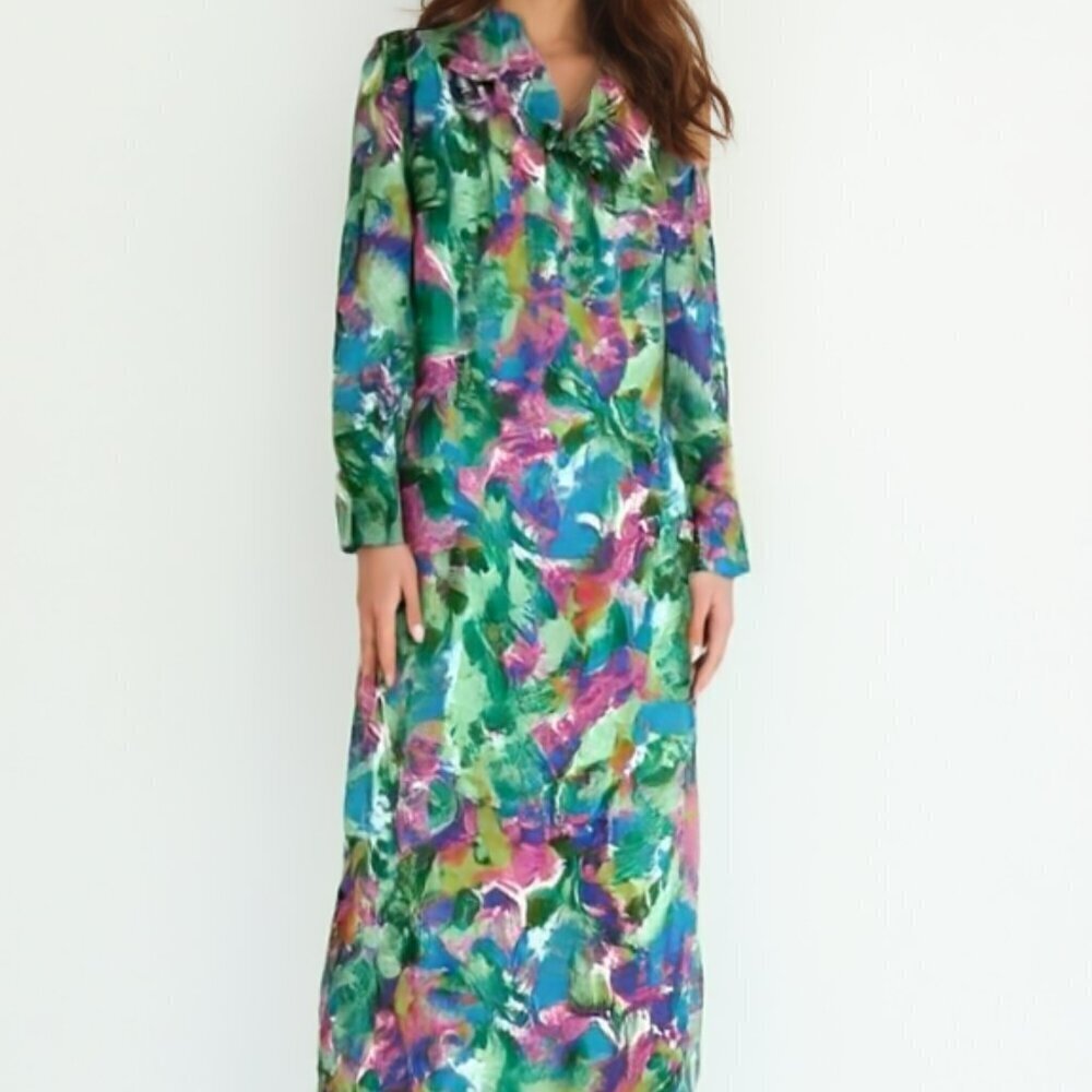 ❤️Vintage D’Allairds Floral Dress 14